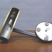 Art Deco brass piano lamp, circa 1930