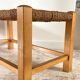 Stool bench wood and rope vintage bohemian spirit