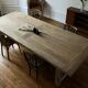 Kingstone farmhouse table in antique solid oak