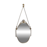 Italian Vintage Brass Mirror, 1950s