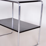 Black Bauhaus Side table - 1930s Czechia