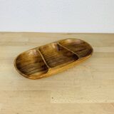 Teak pocket tray, aperitif dish, Scandinavian