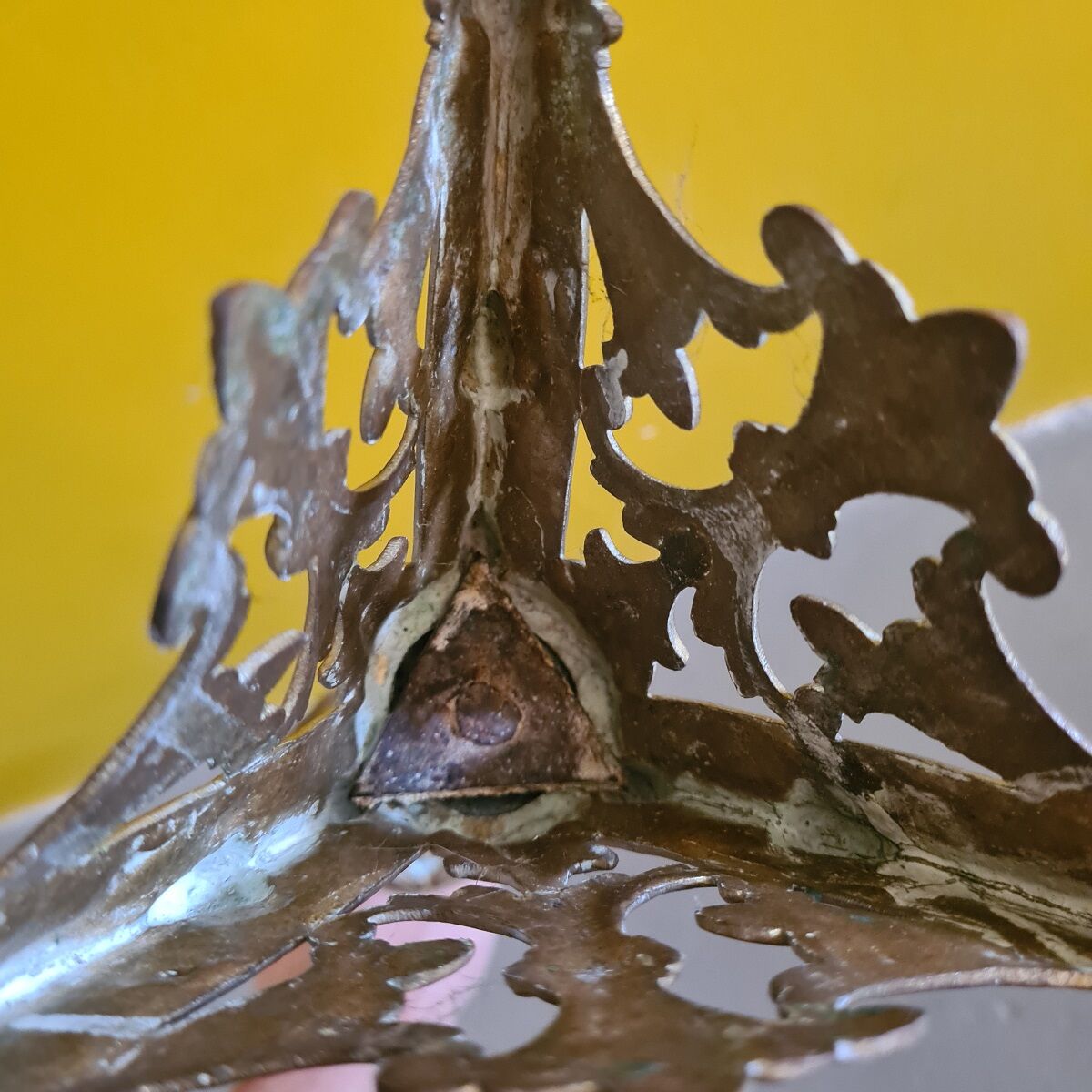 Antique Brass Church Candlestick 19th century