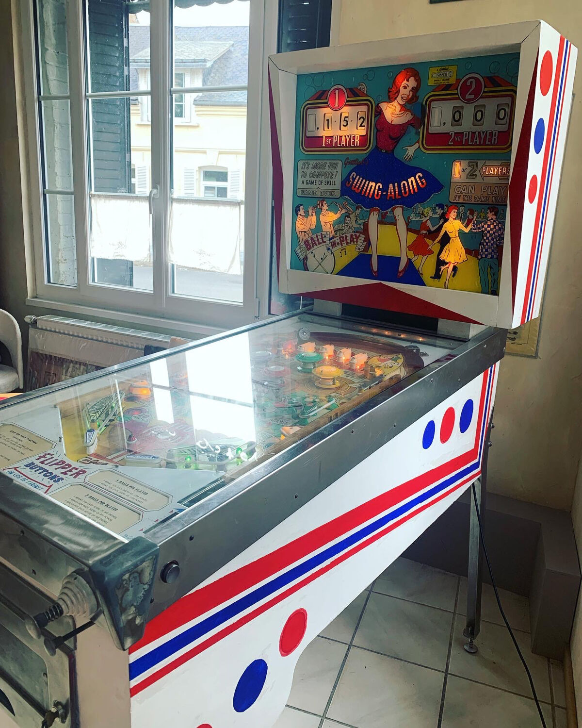 Flipper Swing Along Gottlieb 1963