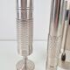 Brutalist Sculptural Metal and Brass Vases from BMF, Germany, 1960s, Set of 3