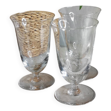 Verres a eau vintage