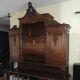 Upper part of an antique 19th-century dresser, Louis XV style.