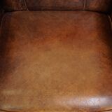 armchair made of sheep leather with a wonderful patina and good seating comfort