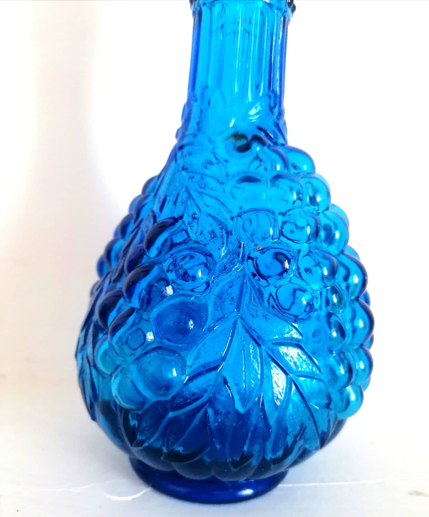 Three glass decanters from Empoli, Italy 1960