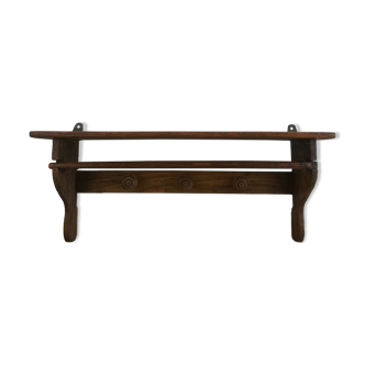 Wooden wall shelf