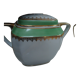 Green sugar bowl