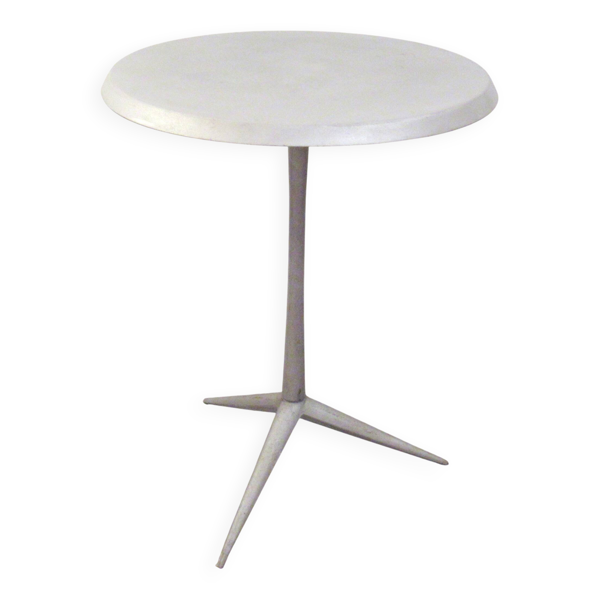 Aluminium cast iron side table from the 1980s.