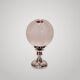 Italian Murano glass lamp, silver metal by Toni Zuccheri for Mazzega.