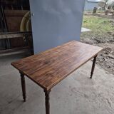 Beech farmhouse bistro restaurant table