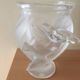 Antique crystal vase signed Lalique