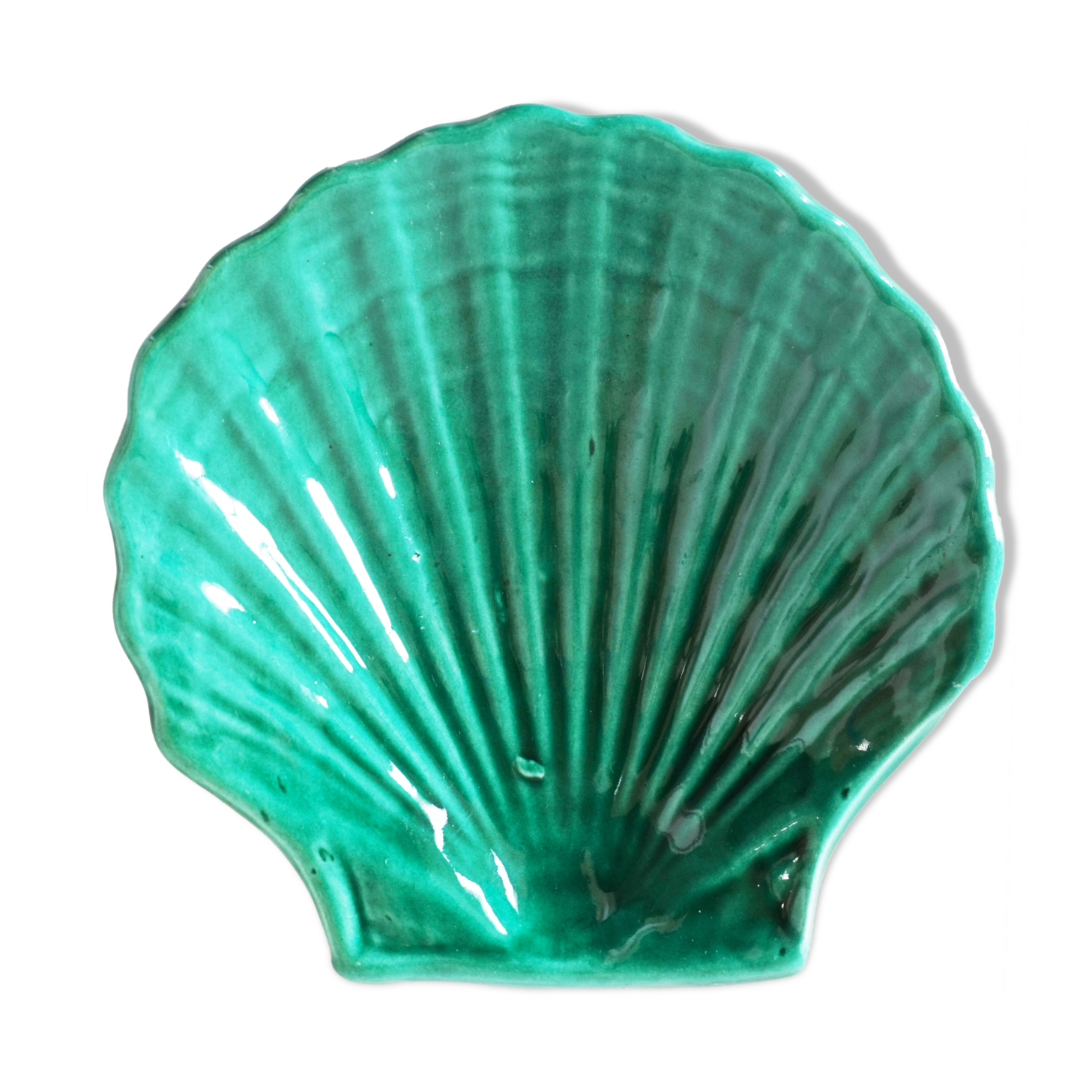 Green ceramic shell cup