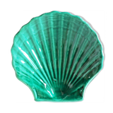 Green ceramic shell cup