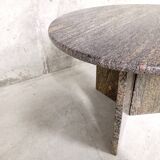 Vintage coffee table in gray granite 70s