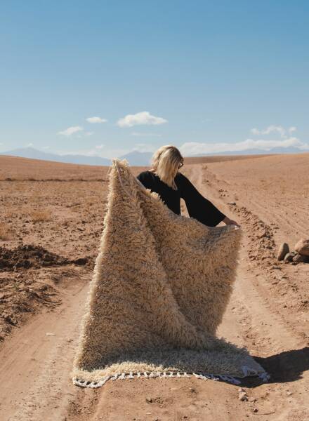 Pre-order fluffy Beni Ouarain runner rug 70×300 cm
