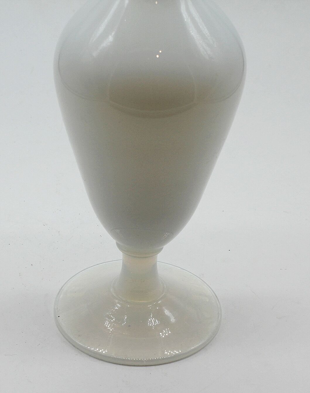 Sèvres white opaline vase