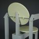 Rare pair of 'Plakhout' Side Chairs by Henk Lampe. 1979