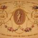 Table d'appoint laquée et dorée française par Sormani dans le style Louis XVI