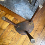 Dark wood tripod stool