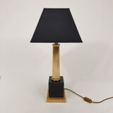 Lamp neoclassical a golden column the Dolphin Olympus