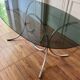 Table verre fumé /chrome vintage 70'