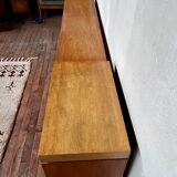 Scandinavian row in vintage teak 1960