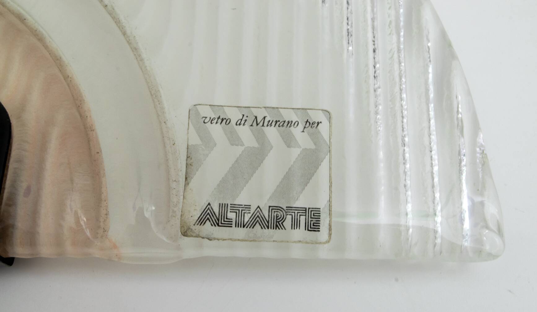 Pair of Altarte Italian Murano Glass Table Lamps by Stilkronen, 1992