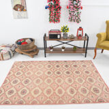 Antique handmade vintage rug 202x138cm