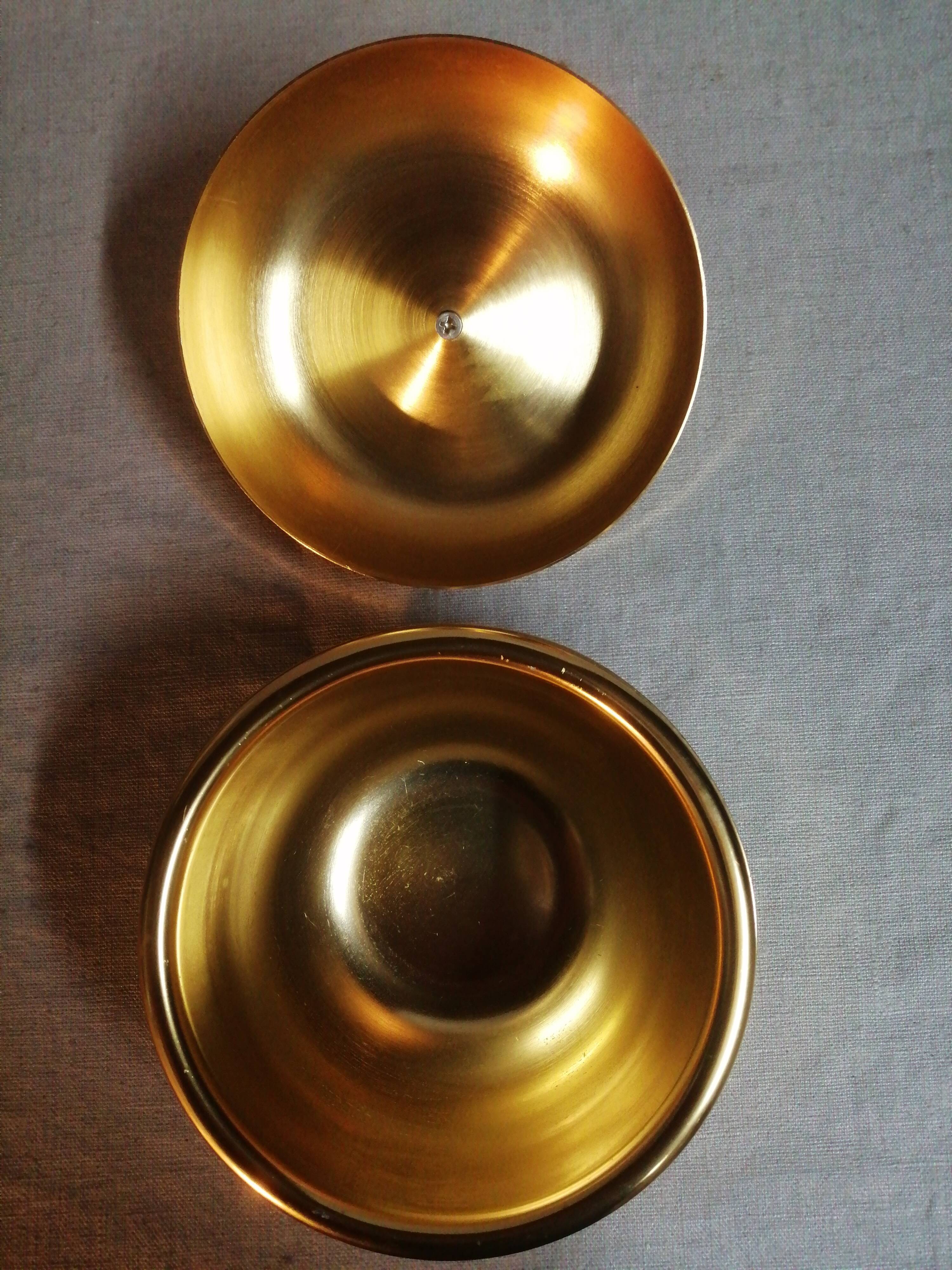 Vintage apple brass box 1960 1970