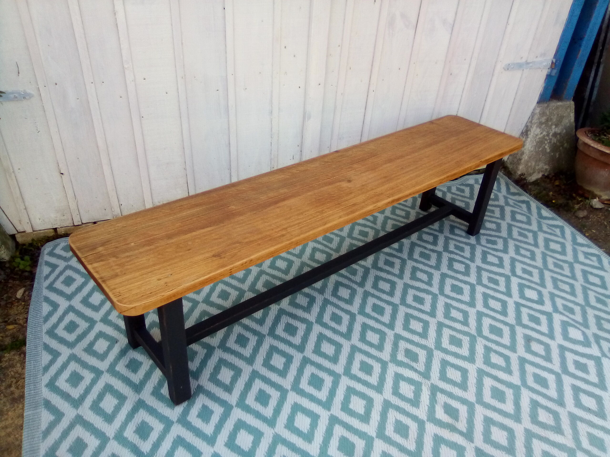 Wooden bench