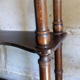 Old wooden shelf turned to hang