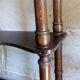 Old wooden shelf turned to hang