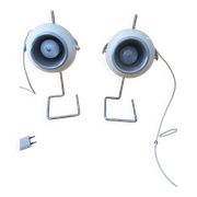 Paire de lampes eye ball vintage