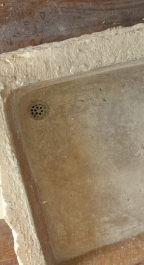 Dressed stone sink