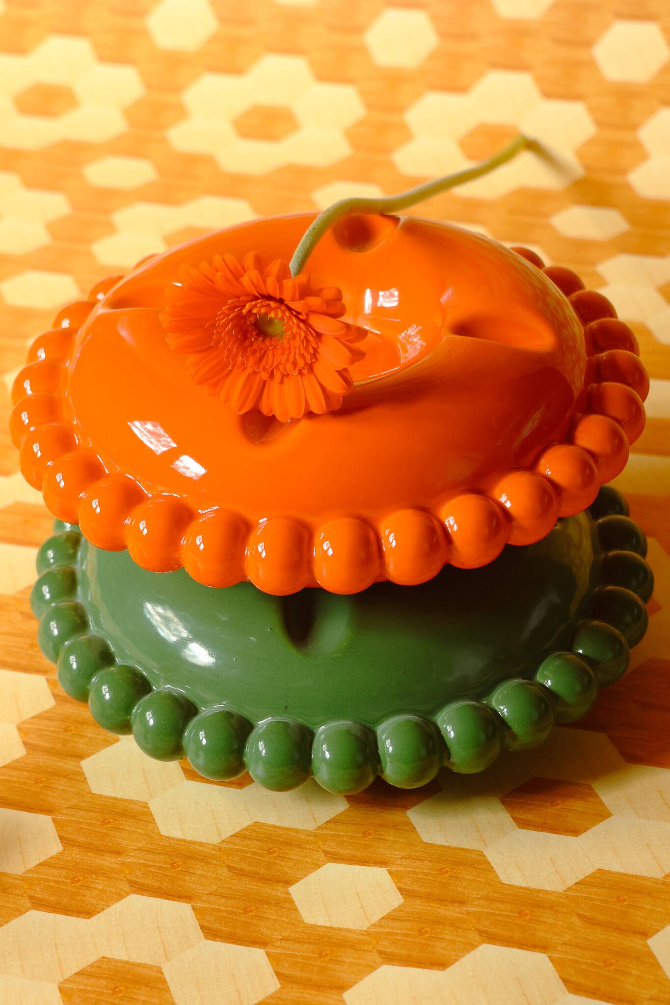 Tall Emerald Green Ashtray