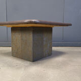 Vintage triangular Kingma style coffee table, 1970s