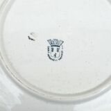 Plat creux en faïence années 50