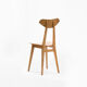 Set of 4 ash chairs by Wanda Genga from 50s