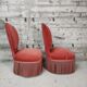 Pair of toad armchairs