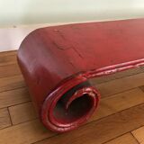 China red rolled bench coffee table