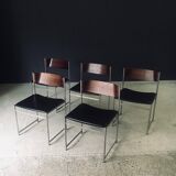 Mid-Century Modern SM08 Dining Chair Set by Cees Braakman for Ums Pastoe, Netherlands, 1960s, Set of 5