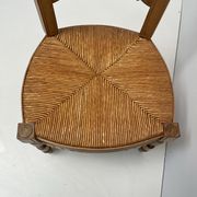 Chaise de nourrice paillée vintage