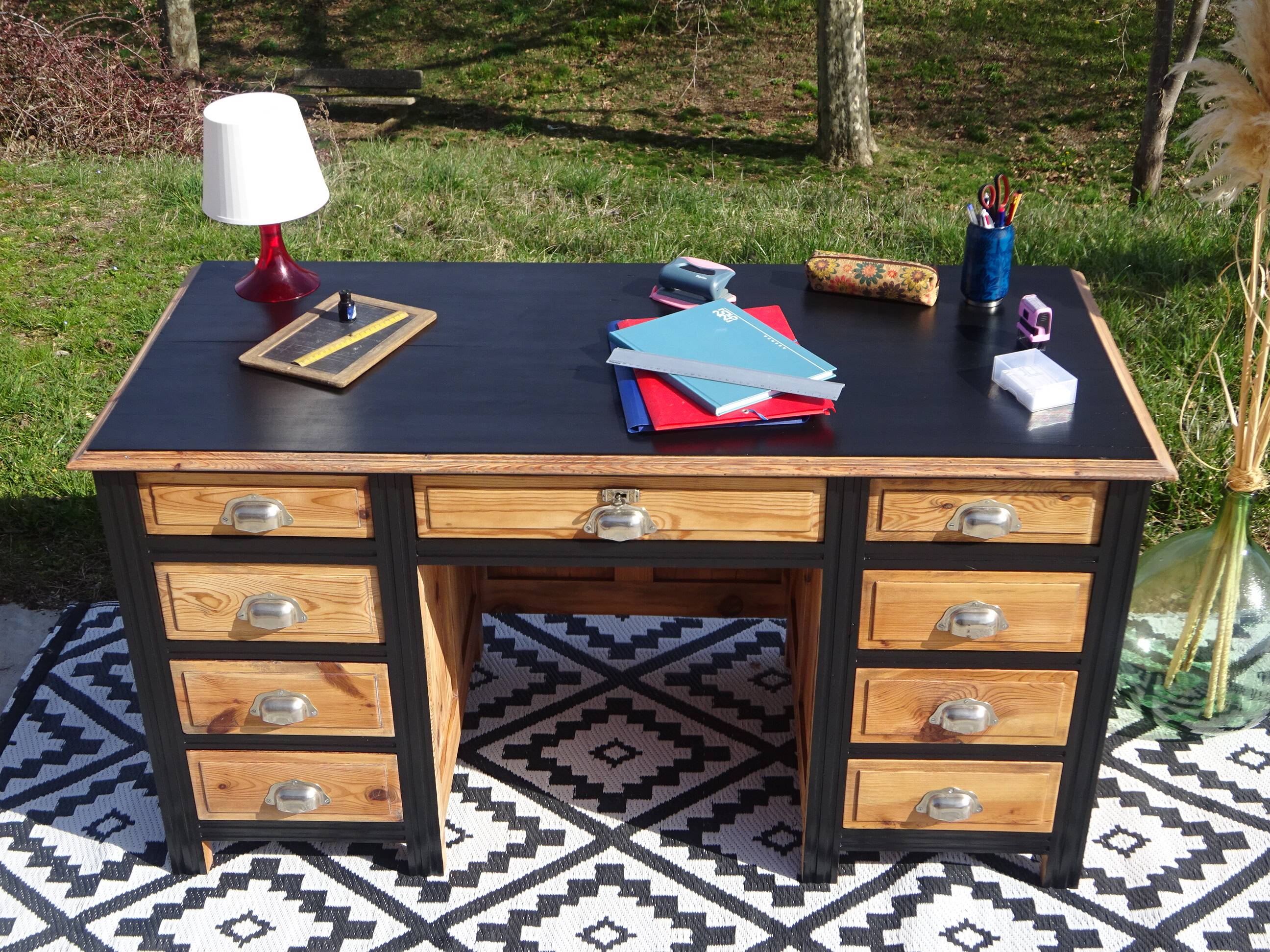 Restored vintage minister's desk