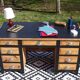 Restored vintage minister's desk
