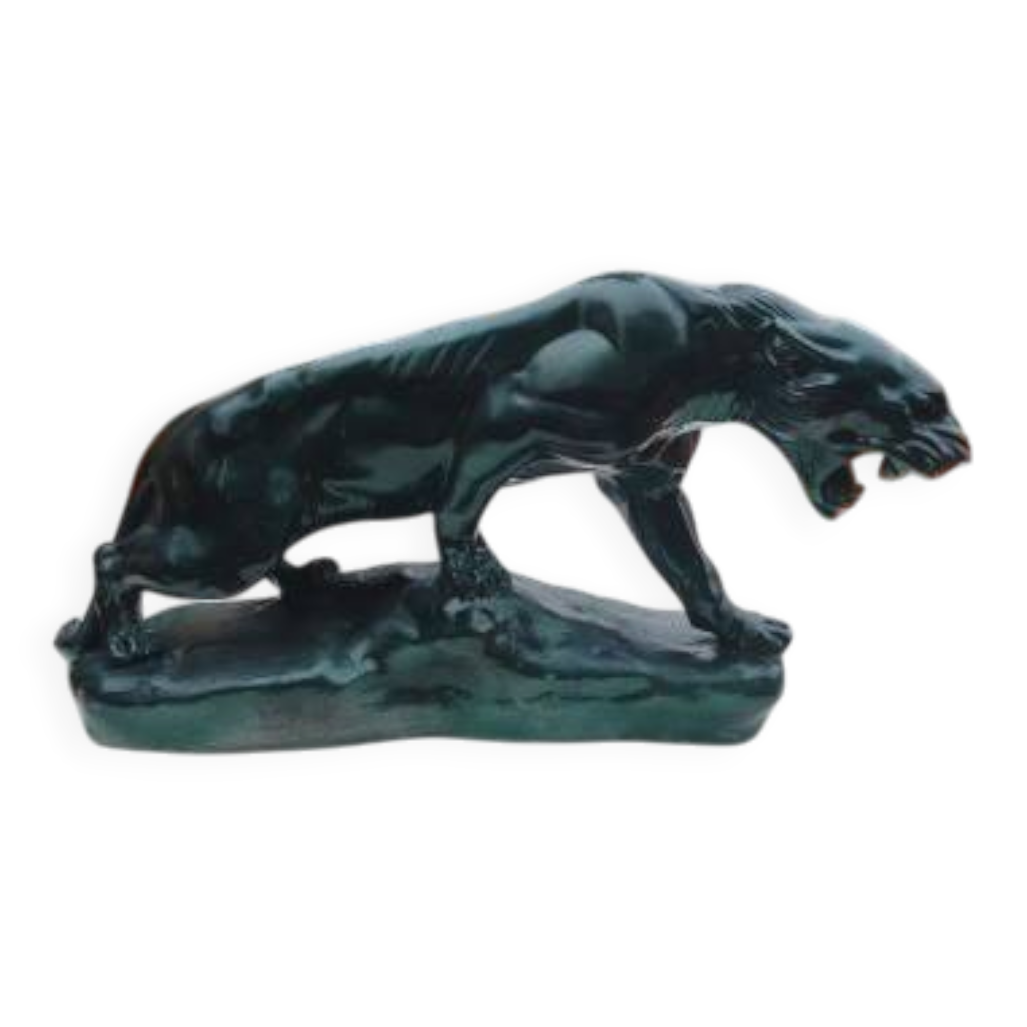 Plaster sculpture "panther" by Charles Valmont