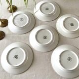 6 vintage Slave dessert plates